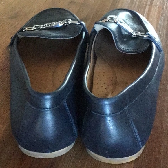 Ralph Lauren navy leather loafer size 7 - Picture 3 of 6